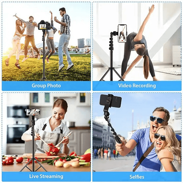 Trípode / Palo Selfie Para iPhone / Celular / Camara 5