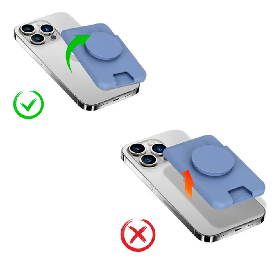Tarjetero Con Soporte Para iPhone Compatible Magsafe 10