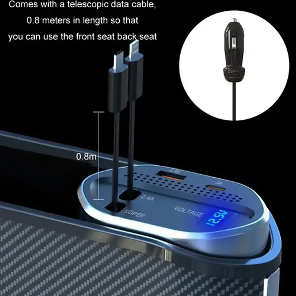 Cargador Auto Para iPhone / Samsung Soporte Bebida Universal 2