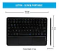 Teclado Inalámbrico Para iPad / Tablet Universal Touchpad - Miniatura 6