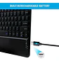 Teclado Inalámbrico Para iPad / Tablet Universal Touchpad - Miniatura 7