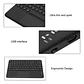 Teclado Inalámbrico Para iPad / Tablet Universal Touchpad - Miniatura 15