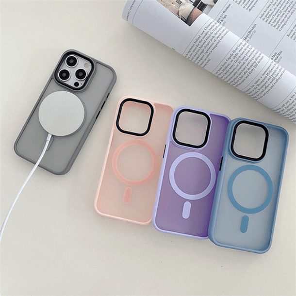 Carcasa Mate Para iPhone Magnetica (todos Los Modelos) 12