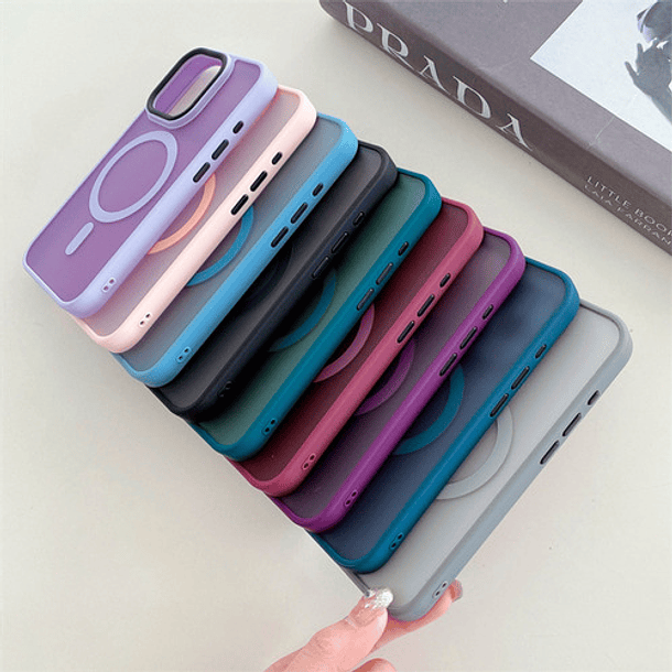 Carcasa Mate Para iPhone Magnetica (todos Los Modelos) 109