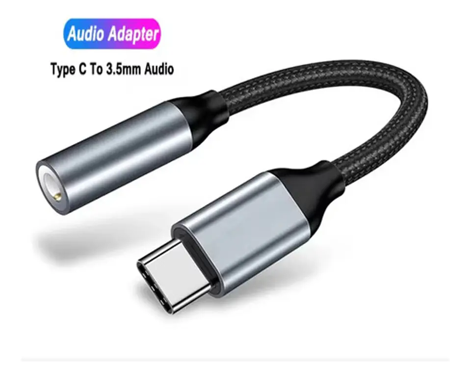 Adaptador Audifonos Para iPhone / Samsung USB C 3.5mm 2