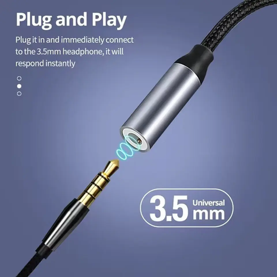 Adaptador Audifonos Para iPhone / Samsung USB C 3.5mm 4