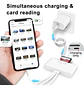 Adaptador Hub Sd Para iPhone / Android / Macbook 3 En 1 - Miniatura 4