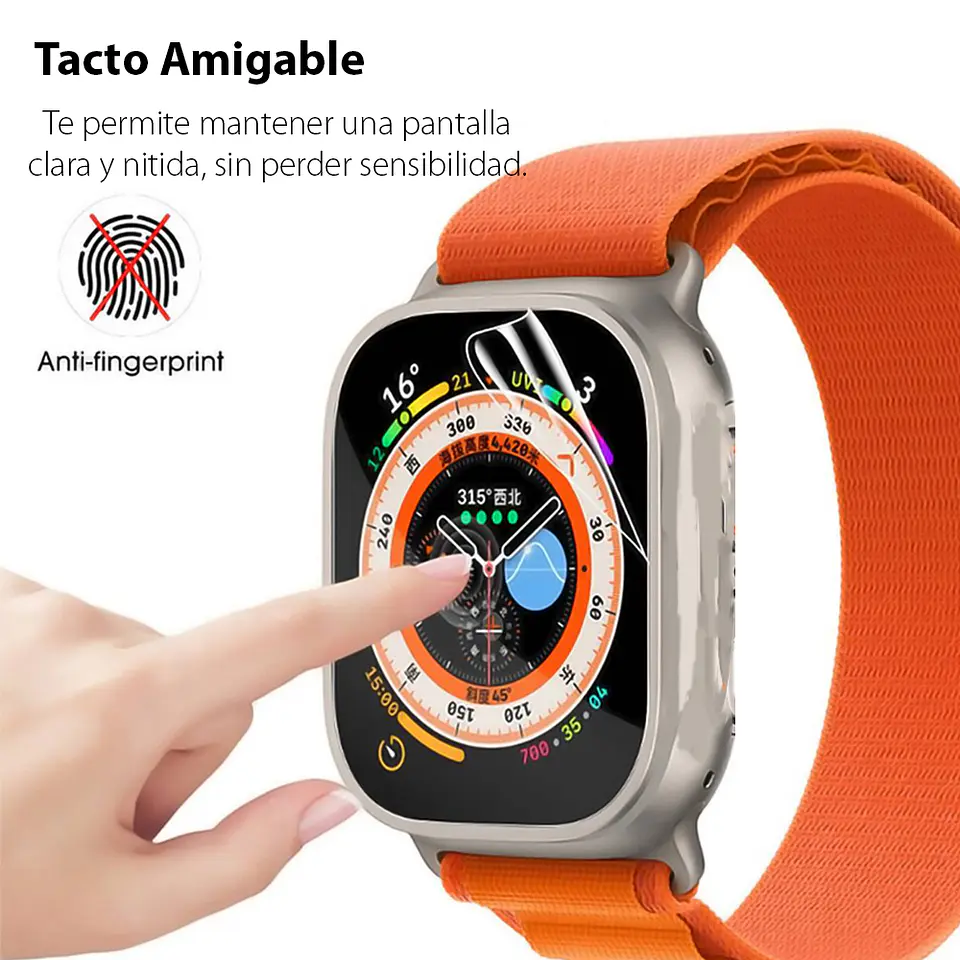 Lámina Mica Hidrogel Para Apple Watch 38/40/41/42/44/45/46mm 4