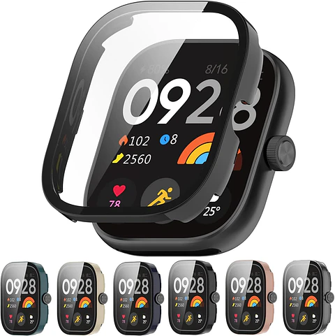 Protector Carcasa Con Vidrio Para Xiaomi Redmi Watch 4