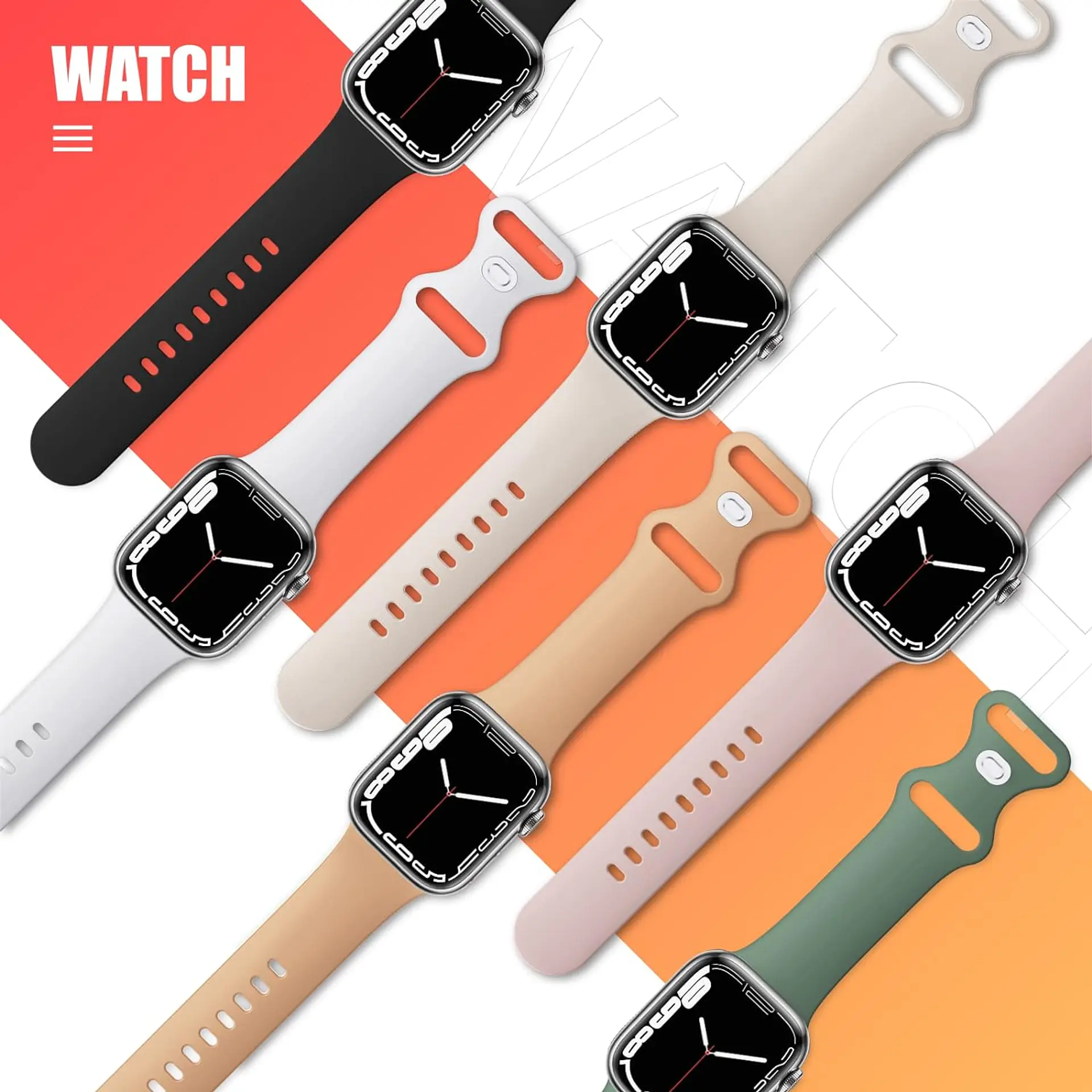 Correa Silicona para Apple Watch todos los modelos 4