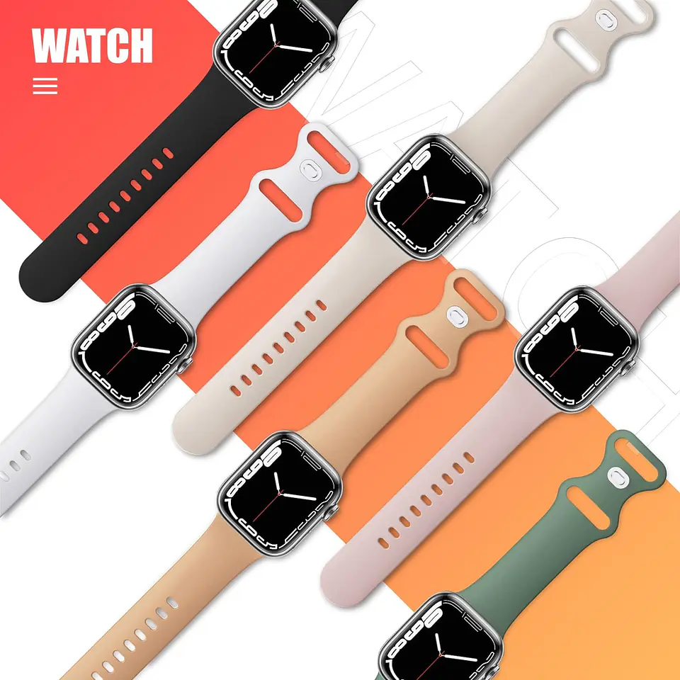 Correa Silicona para Apple Watch todos los modelos 4