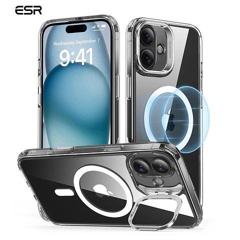 Carcasa ESR Para iPhone 16 / 16 Pro / Max Hybrid Stash Stand