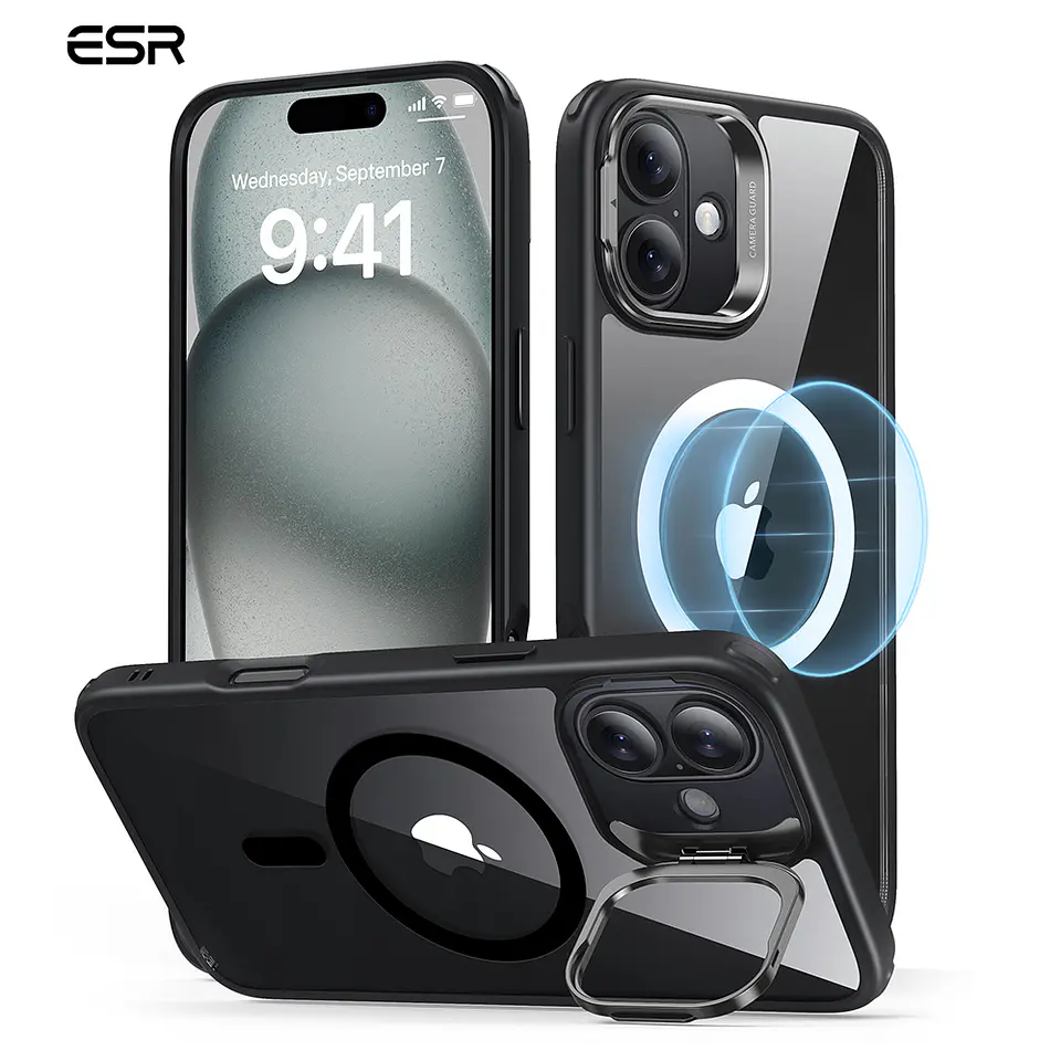 Carcasa ESR Para iPhone 16 / 16 Pro / Max Hybrid Stash Stand 3