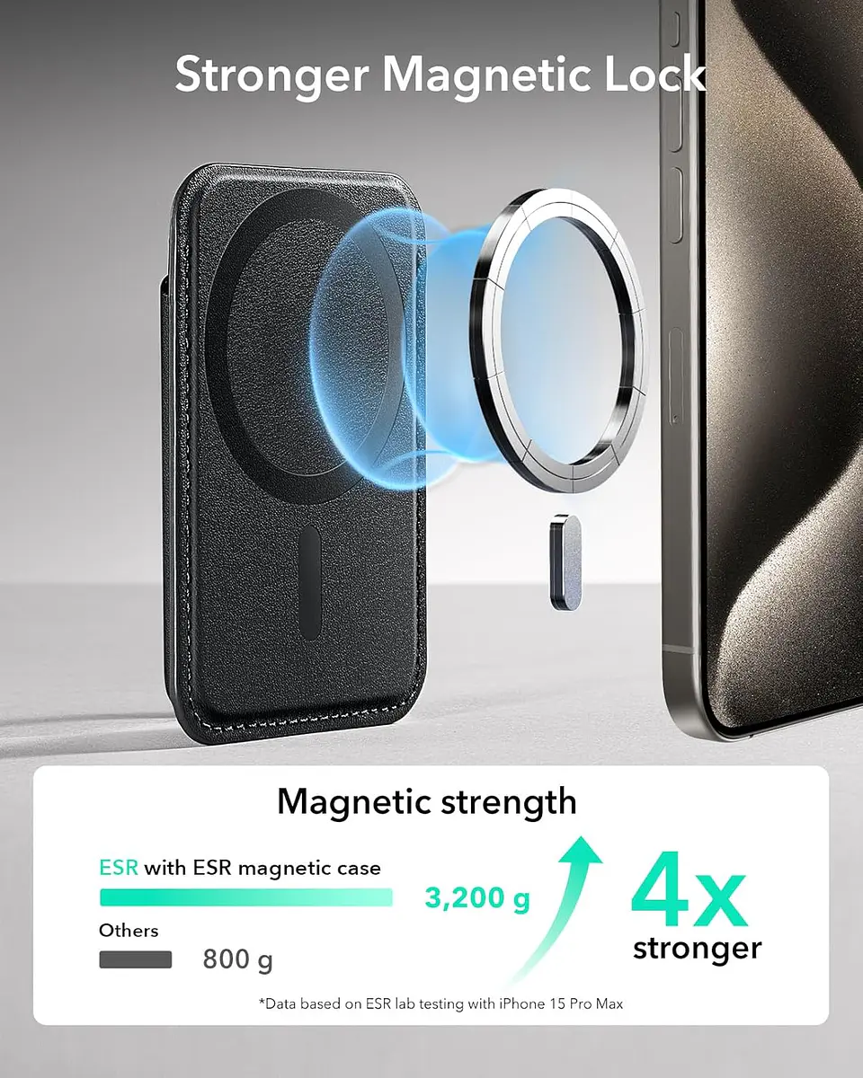 Tarjetero Magnético Para iPhone ESR Wallet Boost (halolock) 3