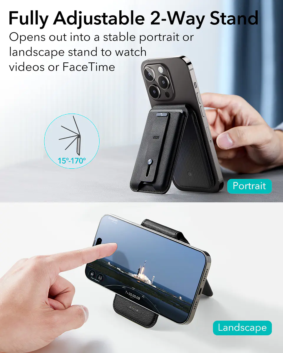 Tarjetero Magnético Para iPhone ESR Geo Wallet Stand 5