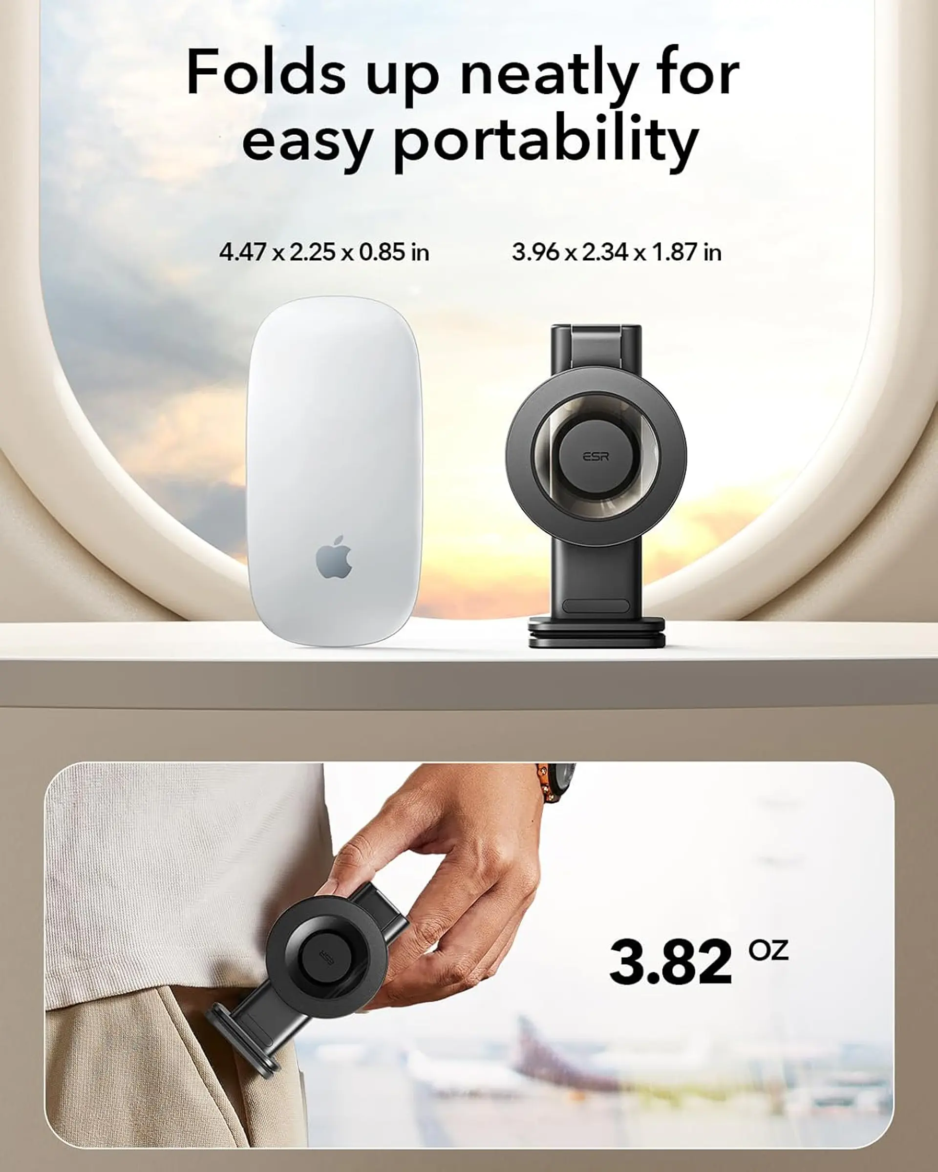 Soporte ESR De Teléfono Magnetico Para Viaje/Avion 5