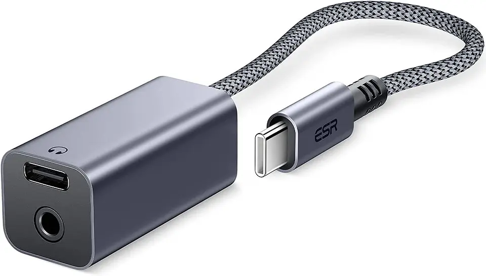 Adaptador ESR para Audifonos 2 en 1 USB Tipo C 1
