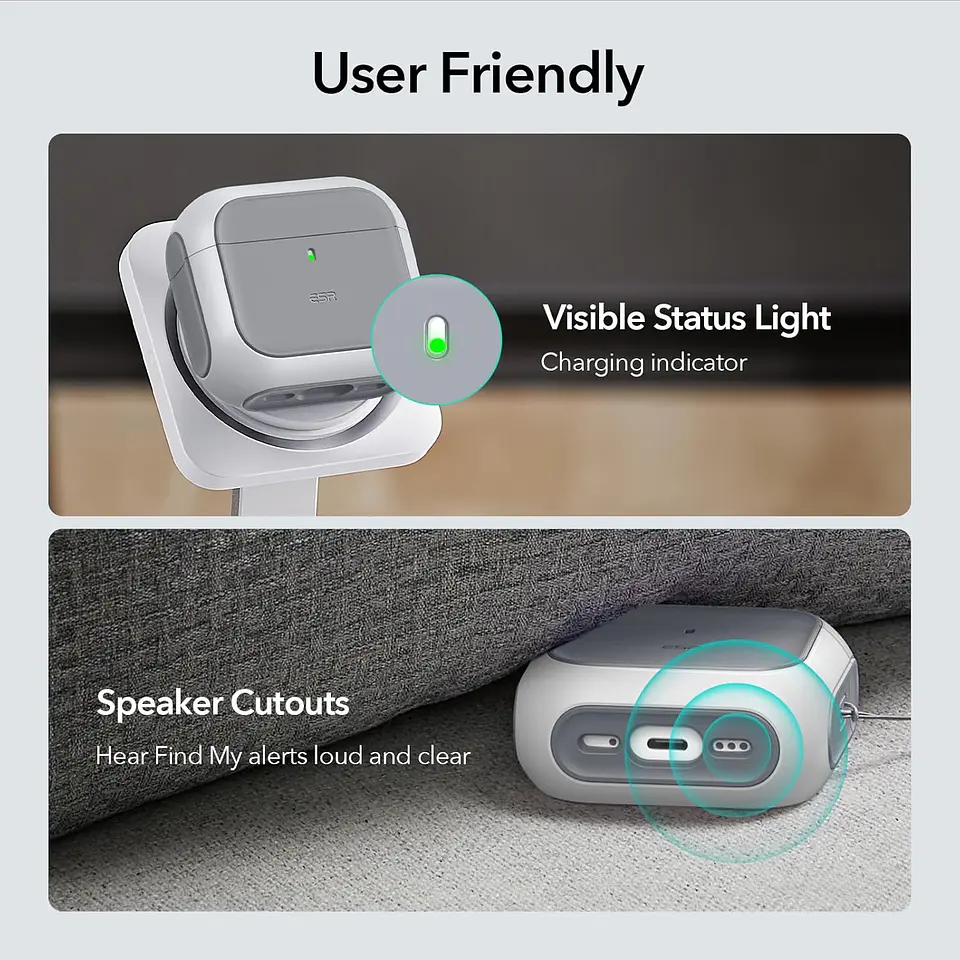 Carcasa Funda ESR Orbit Hybrid Para AirPods Pro / AirPods 4 6