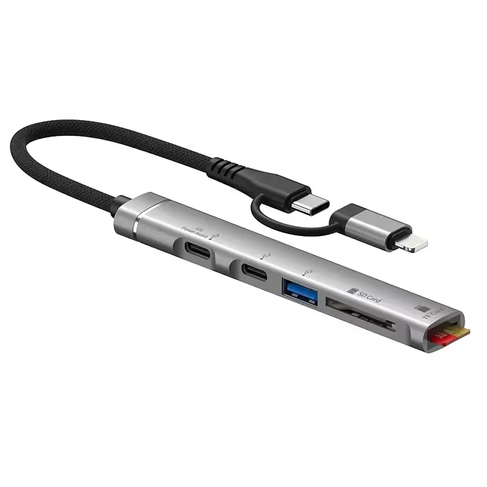 Hub Adaptador Usb C Para iPhone iPad Macbook Notebook 1