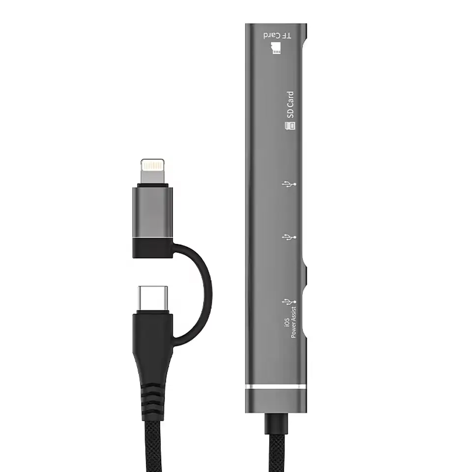 Hub Adaptador Usb C Para iPhone iPad Macbook Notebook 4