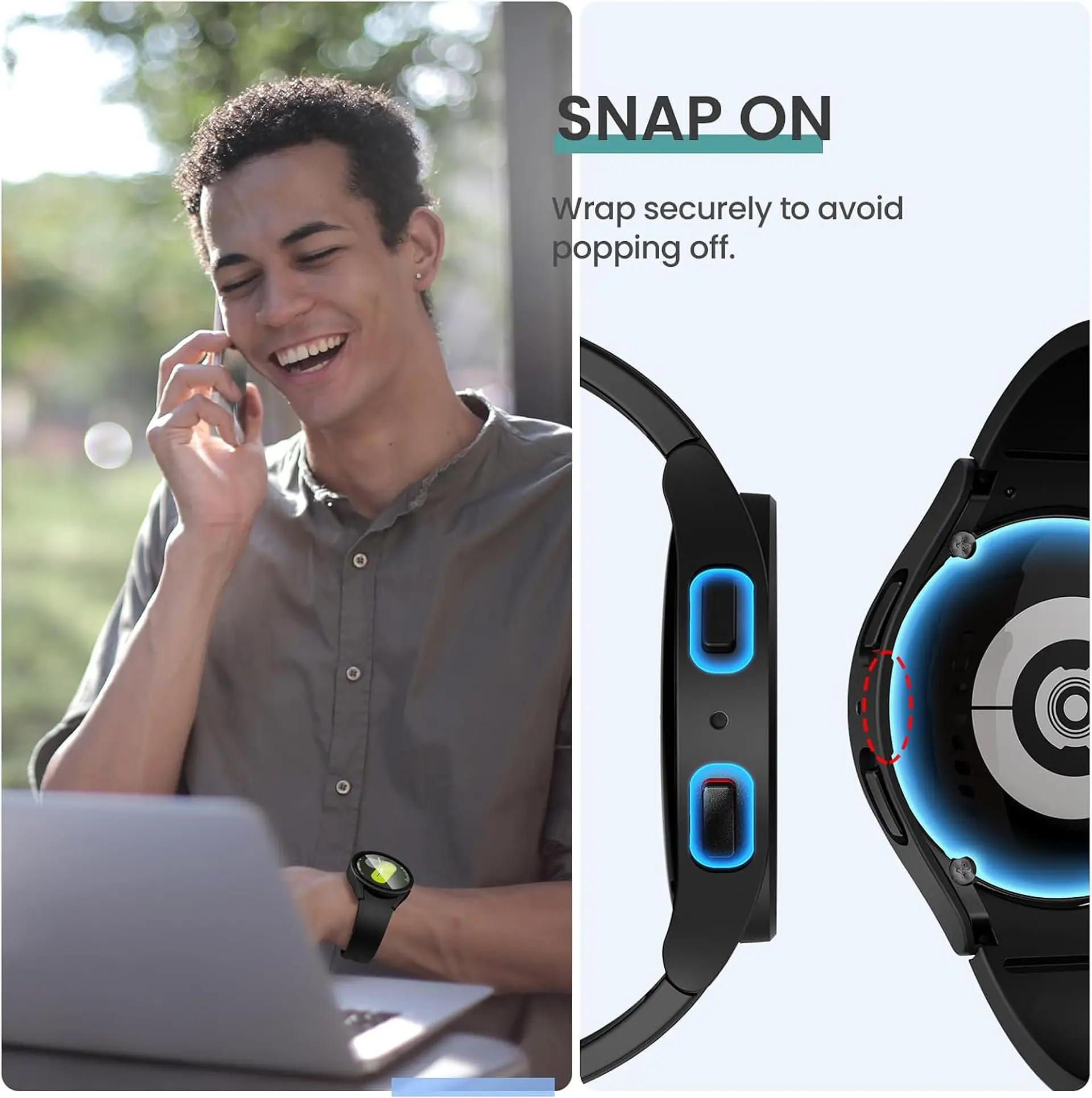 Protector Carcasa Para Galaxy Watch 7 40/44mm 4