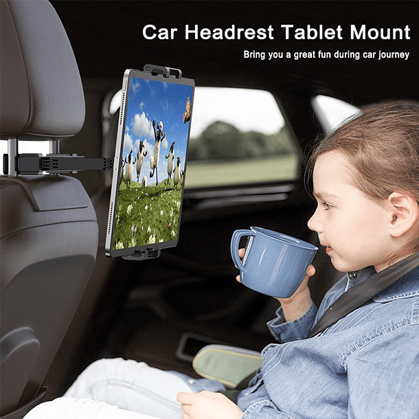 Soporte Tablet Para Auto / iPad Cabecera Asiento Trasero 5