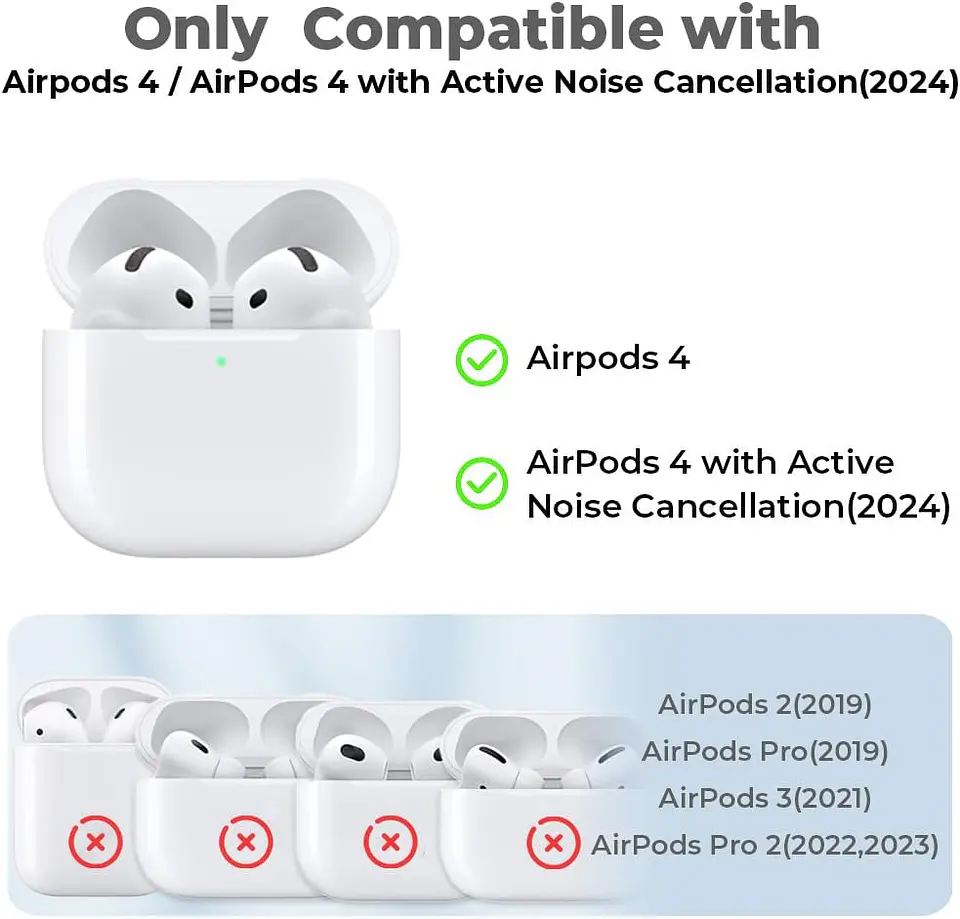 Carcasa Funda Tpu Silicona Para AirPods 4 3