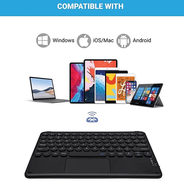 Funda Con Teclado Para iPad / iPad Pro / iPad Air 8