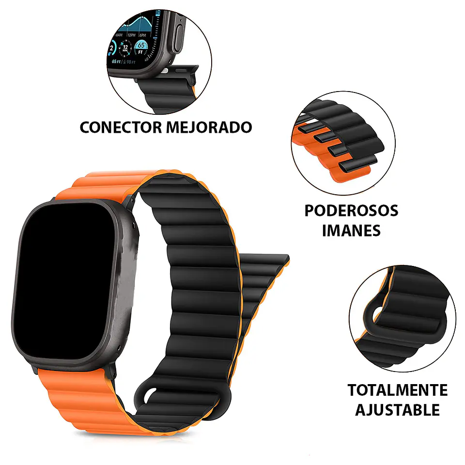 Correa Silicona Magnética Para Apple Watch Vanan 4