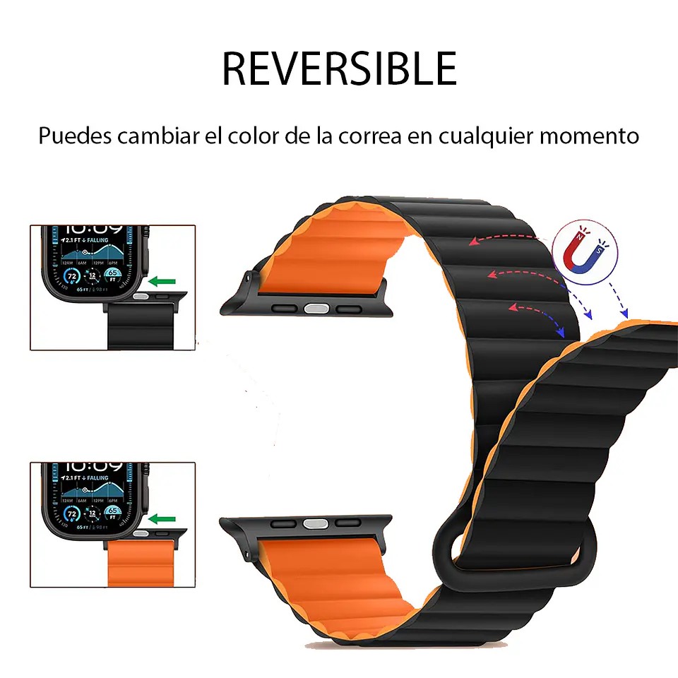 Correa Silicona Magnética Para Apple Watch Vanan 3
