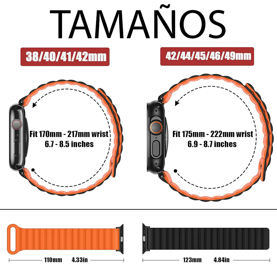 Correa Silicona Magnética Para Apple Watch Vanan 2