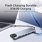 Hub Usb C 8 En 1 Hdmi Micro Sd Rj45 Para Macbook / iPad - Miniatura 5