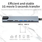 Hub Usb C 8 En 1 Hdmi Micro Sd Rj45 Para Macbook / iPad - Miniatura 7