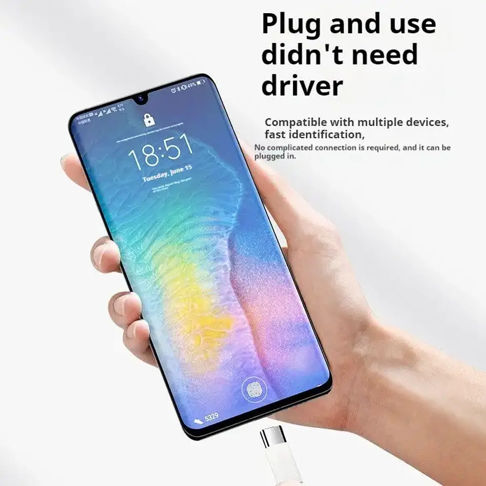 Adaptador Otg Usb C Para iPhone / Samsung / iPad / Tablet 3