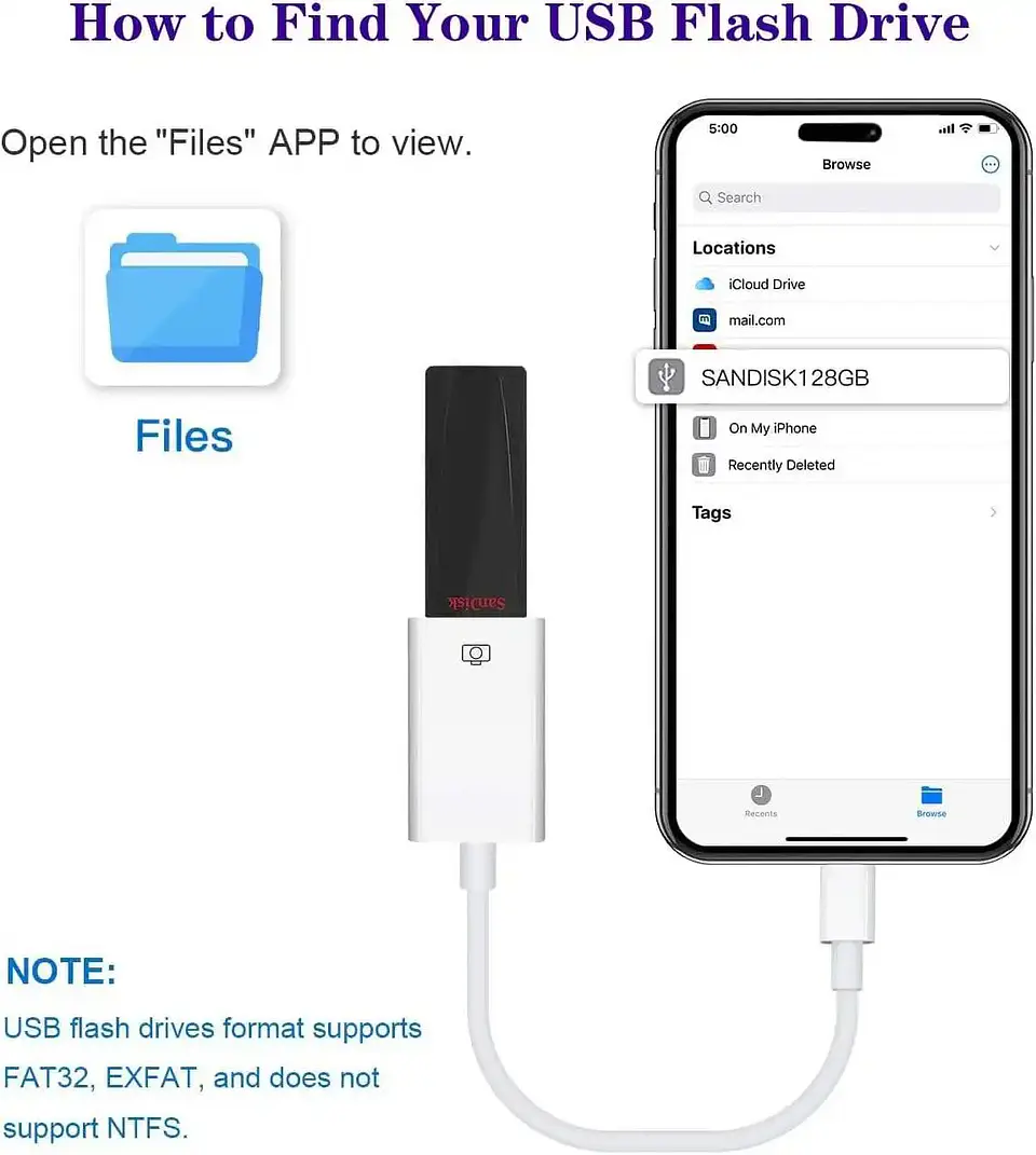 Adaptador Otg Usb C Para iPhone / Samsung / iPad / Tablet 4