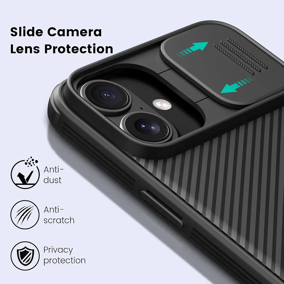 Carcasa para iPhone 16 Pro Max Nillkin Camshield 9