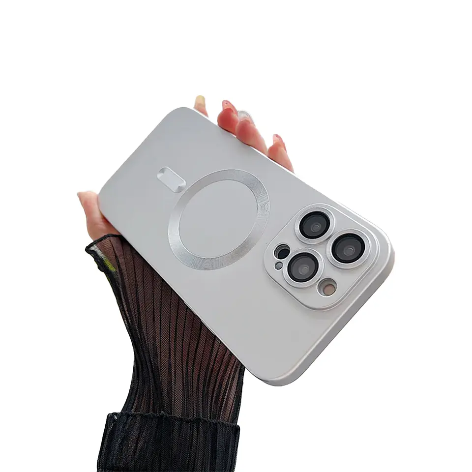 Carcasa Metalizada Para iPhone Magnetica 12