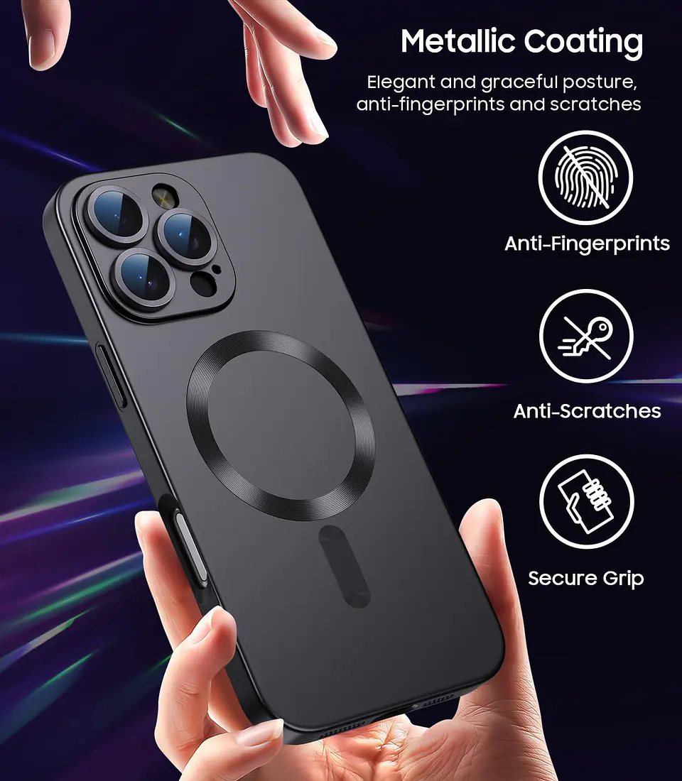 Carcasa Metalizada Para iPhone Magnetica 2