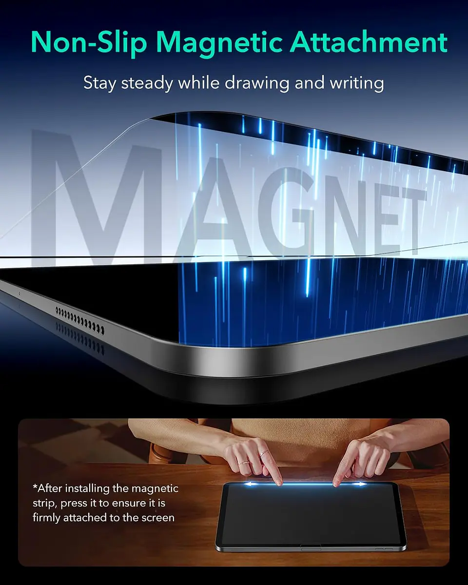 Lamina ESR Sensación Papel Para iPad Paperfeel Magnetica tipo paperlike 5