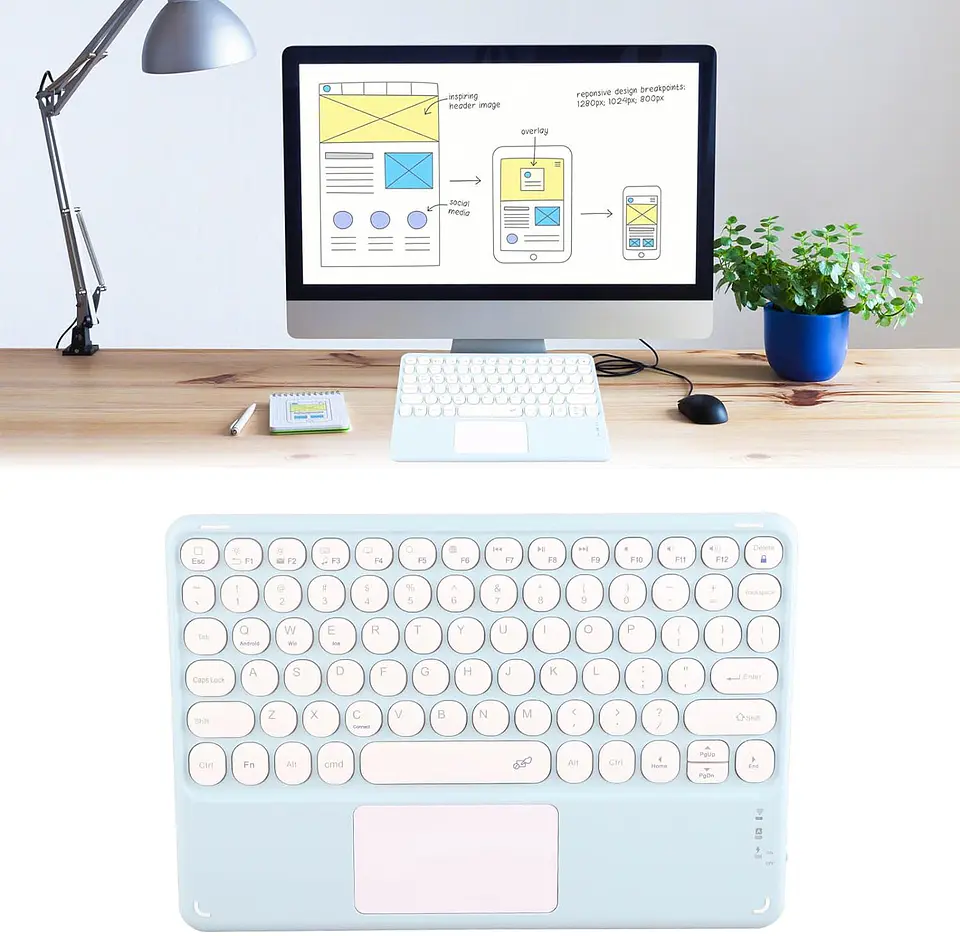 Funda Con Teclado Para iPad / iPad Pro / iPad Air 9