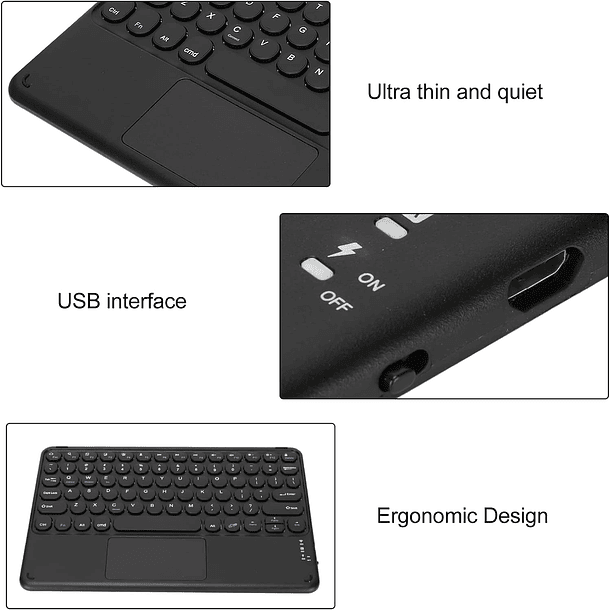 Funda Con Teclado Para iPad / iPad Pro / iPad Air 5