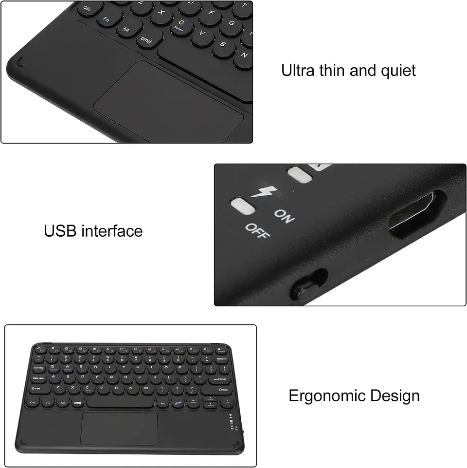 Funda Con Teclado Para iPad / iPad Pro / iPad Air 3