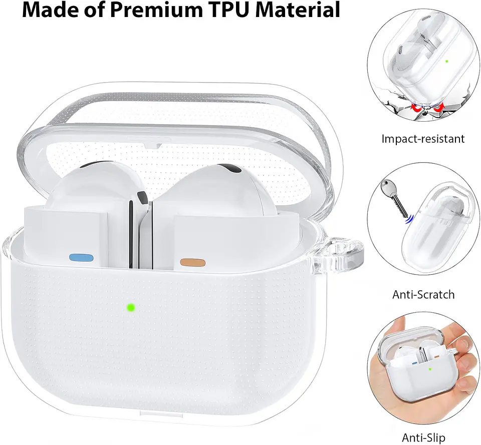 Carcasa Funda Para Galaxy Buds 3 Pro / Galaxy Buds 3 Transparente 6