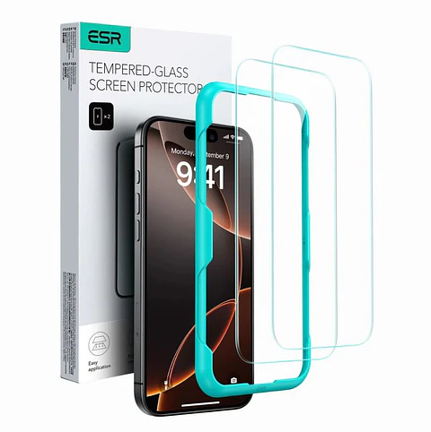 Lámina Protectora ESR Para iPhone 16 / 16 Pro / 16 Pro Max (2 Pack)