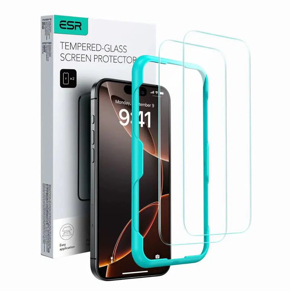 Lámina Protectora ESR Para iPhone 16 / 16 Pro / 16 Pro Max (2 Pack) 1