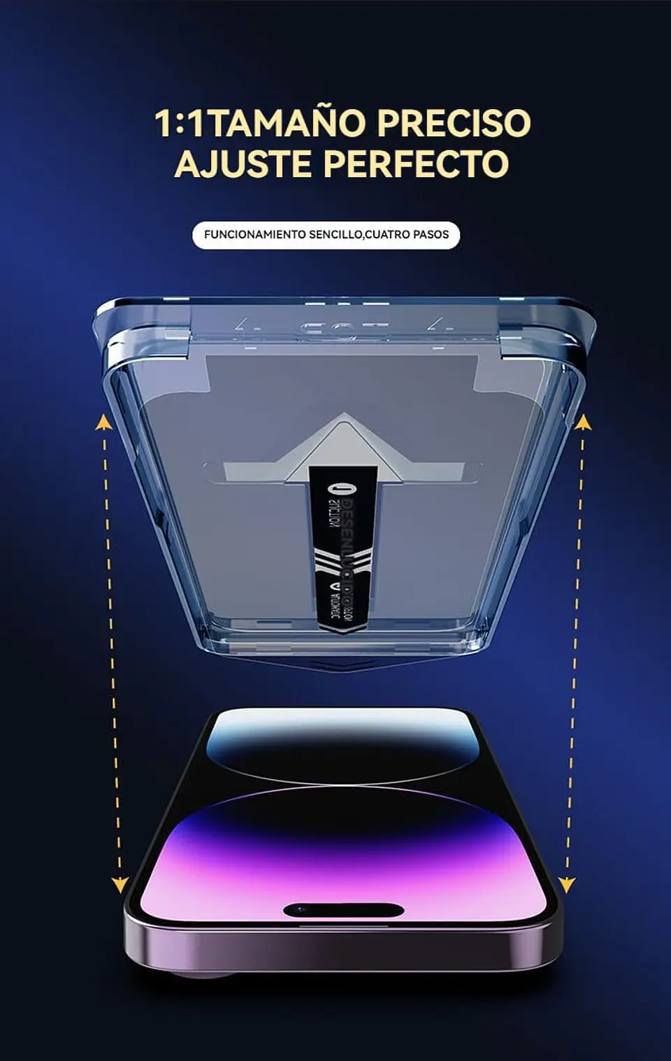 Lamina Pantalla Para iPhone 11/12/13/14/15/16 Auto Instalable 4