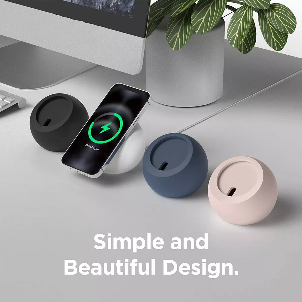 Stand de Carga Magnético Silicona para iPhone | Banana Tienda