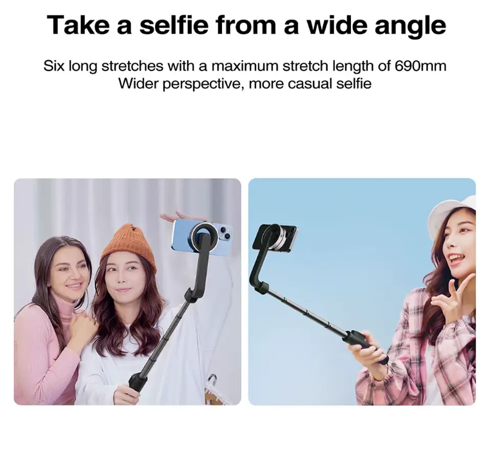 Tripode Palo Selfie Magnético Para iPhone Compatible Magsafe 4