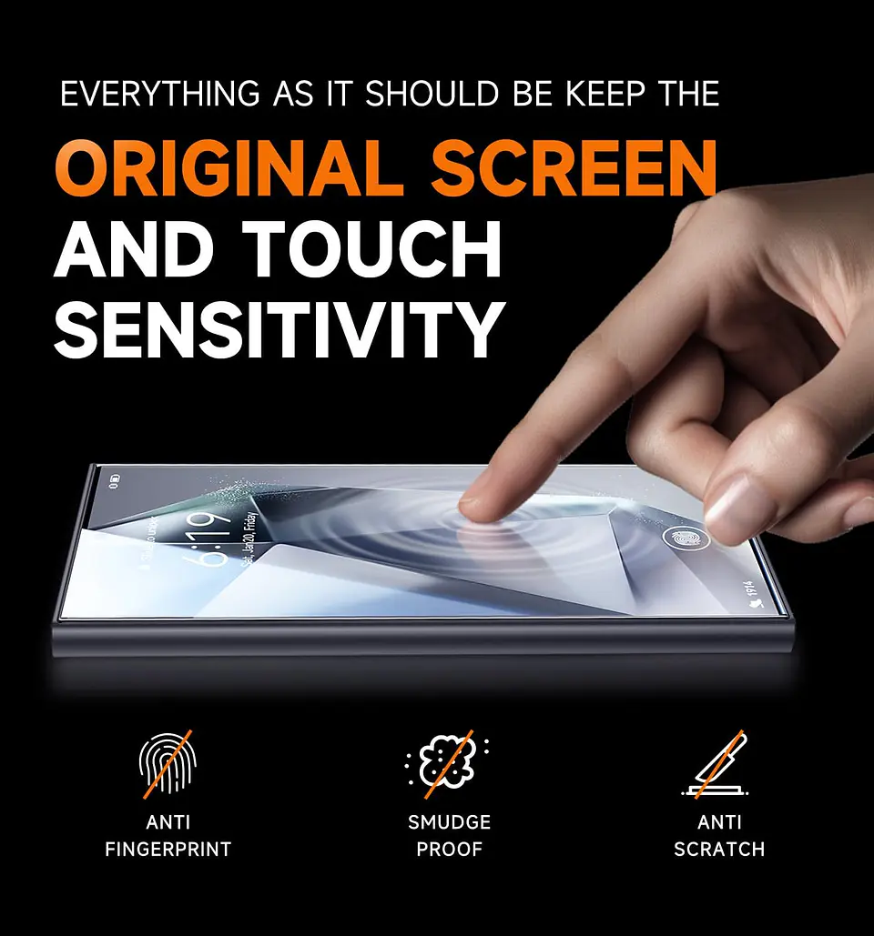 Lámina Protectora Pantalla Para S25 Ultra Auto Instalable 4
