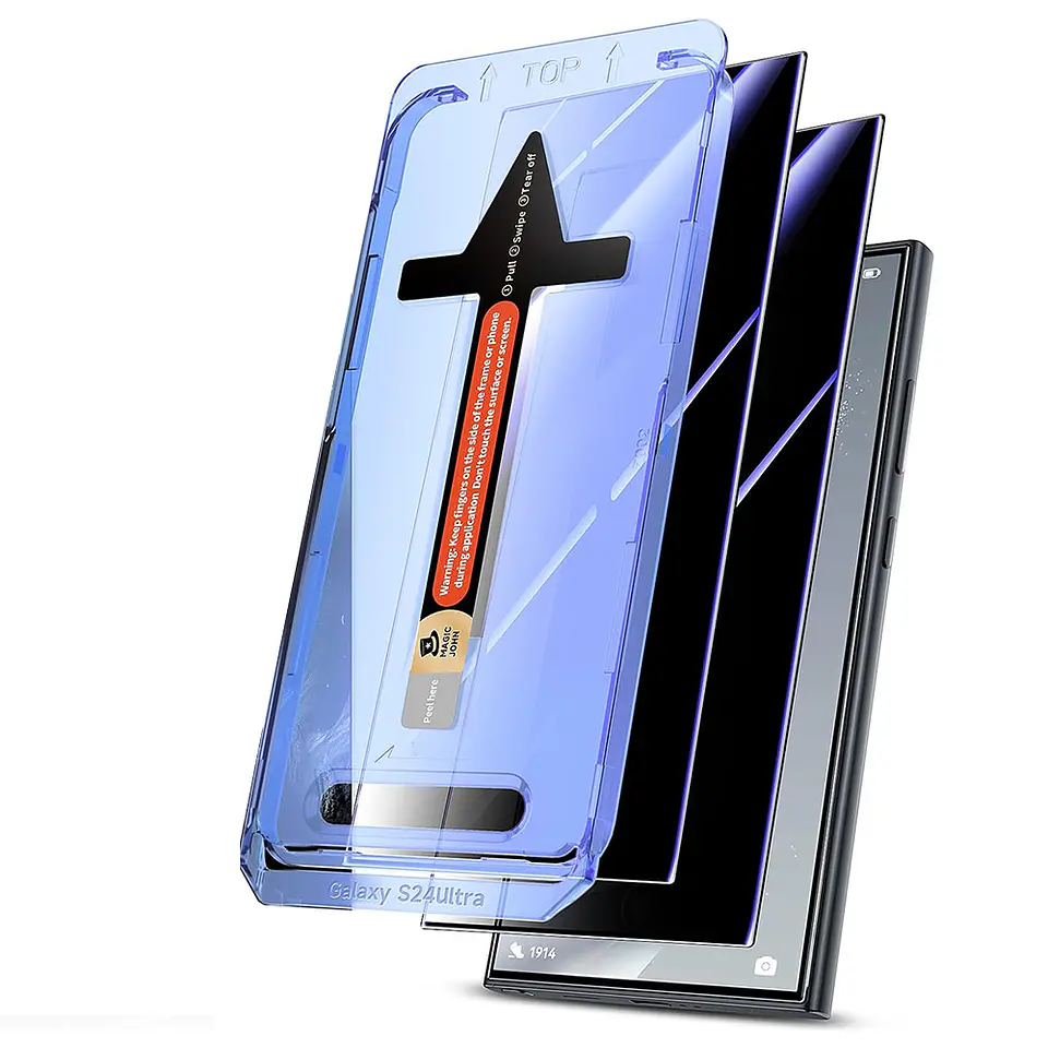 Lámina Protectora Pantalla Para S25 Ultra Anti Espía Auto Instalable 1